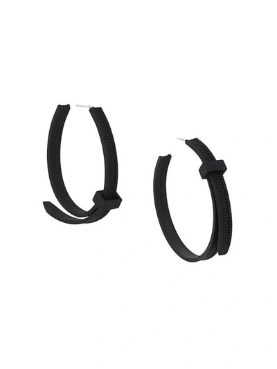 Ambush Zip-tie Earrings In Black