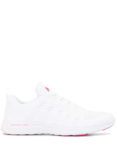 Apl Athletic Propulsion Labs Knit Upper Low-top Sneakers In White