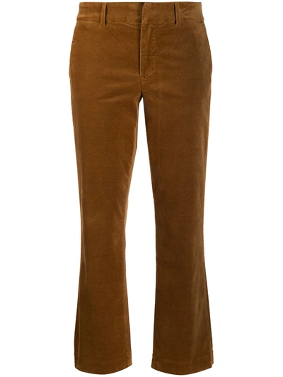 7 For All Mankind Slim-fit Cropped Trousers In Neutrals