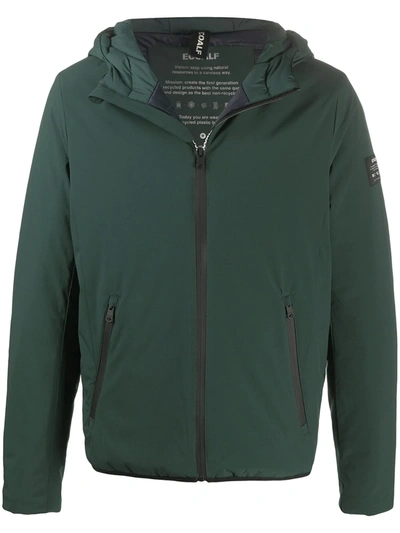 Ecoalf Hooded Padded Jacket In Green