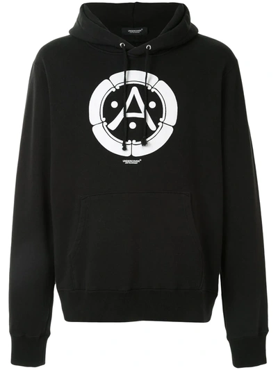 Undercover Graphic Print Hoodie In Black