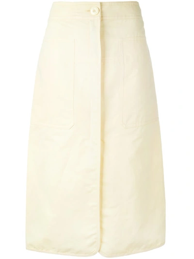 Marni Apron Midi Skirt - Yellow