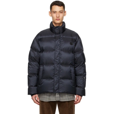 Gucci 'think/thank' Print Nylon Down Jacket In 4330 Ink/mi