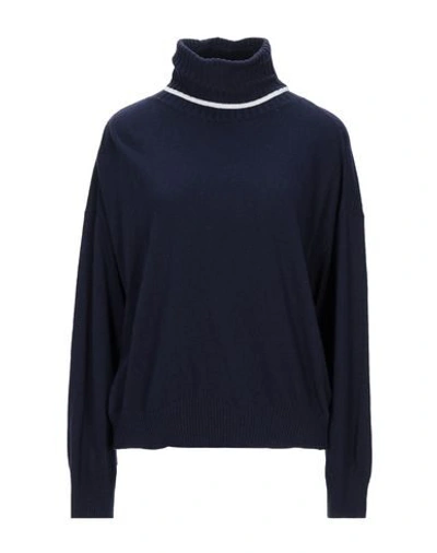 Semicouture Turtlenecks In Dark Blue
