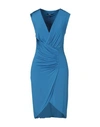 Roberto Cavalli Short Dresses In Blue