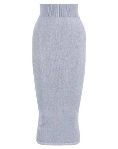 Rick Owens Maxi Skirts In Light Grey