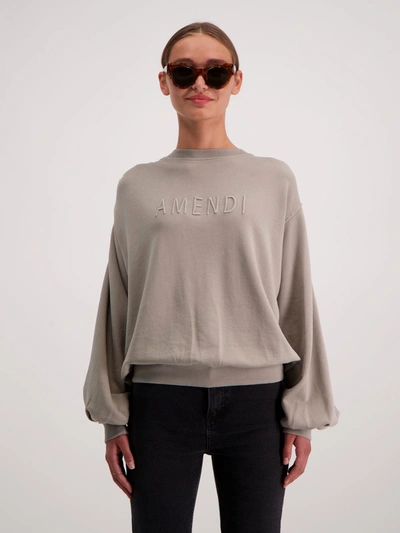 Amendi Ines Sweatshirt In Stone