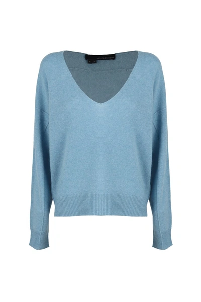 360cashmere V-neck Cashmere Sweater In Clear Blue