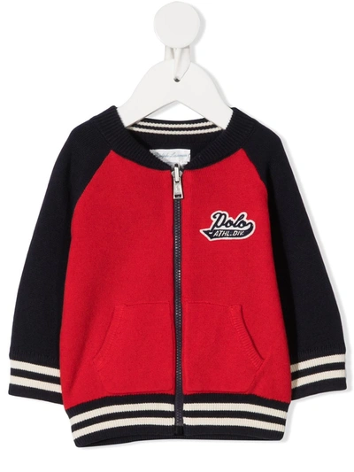 Ralph Lauren Babies' Embroidered Logo Bomber Jacket In Red