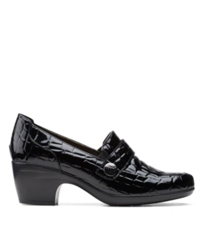 Clarks Collection Women's Emily Andria Pumps Women's Shoes In Black Croc