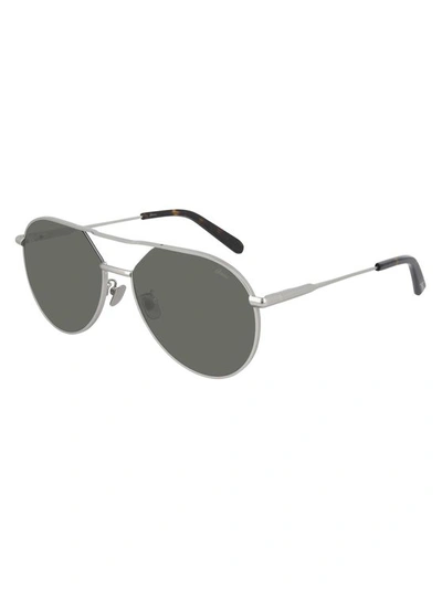 Brioni Br0066s Sunglasses In Silver Silver Green