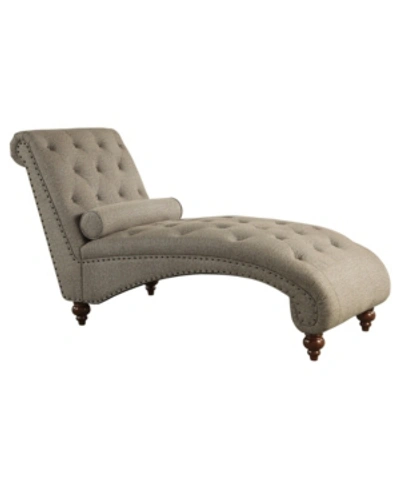 Furniture Paighton Chaise In Brown