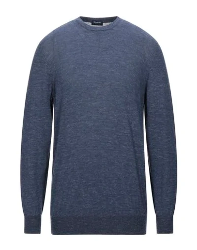 Drumohr Sweaters In Slate Blue