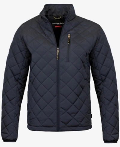 Hawke & Co. Men's Diamond Quilted Jacket, Created For Macy's In Hawke Navy