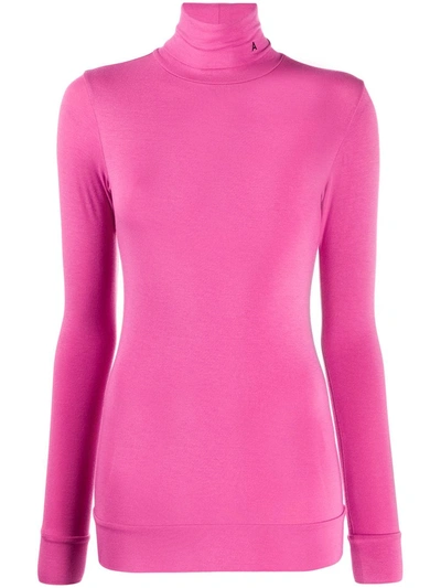 Ambush "a" Turtle Neck Long Sleeve T-shirt In Pink
