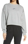 Nike Sportswear Crewneck Sweatshirt In Dk Grey Heather/ Multi Color