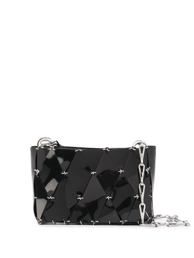 Rabanne Diamond Chain-link Tote Bag In Black