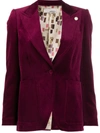Lardini Fitted Buttoned Jacket In Red