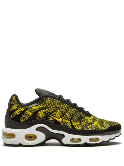 Nike Air Max Plus "yellow Snakeskin" Low-top Sneakers In Black