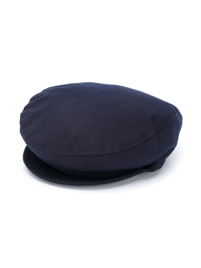 Il Gufo Babies' Bakerboy Hat In Blue