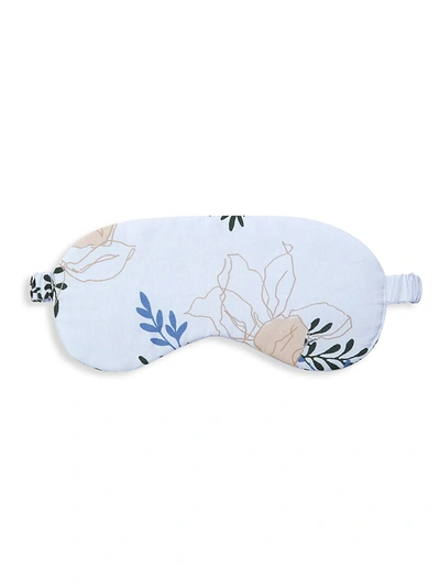 Hanro Floral Puff Sleep Mask In Marble Flowers