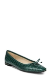 Sam Edelman Women's Jillie Slip On Flats In Green Ivy Leather