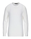 Grey Daniele Alessandrini Sweater In Ivory