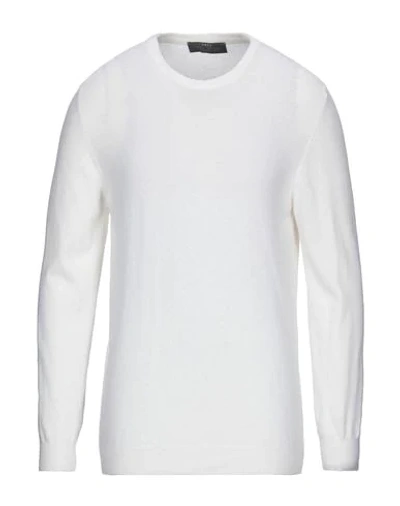 Grey Daniele Alessandrini Sweater In Ivory