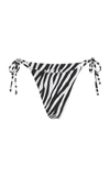 Aexae Tyra Tie Side Bikini Bottom In Animal