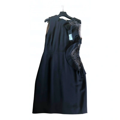 Pre-owned Elie Saab Mid-length Dress In Black