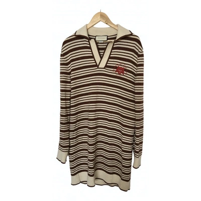 Pre-owned Gucci Wool Pull In Beige