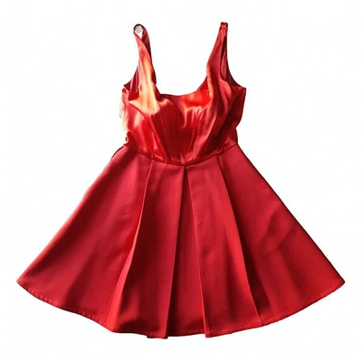 Pre-owned Elizabeth And James Silk Mini Dress In Red
