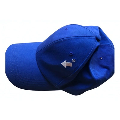 Pre-owned Ader Error Blue Cotton Hat & Pull On Hat