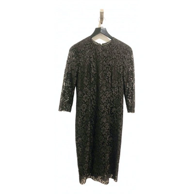 Pre-owned Joseph Lace Mid-length Dress In Brown