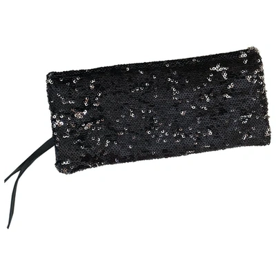 Pre-owned Maje Black Glitter Clutch Bag
