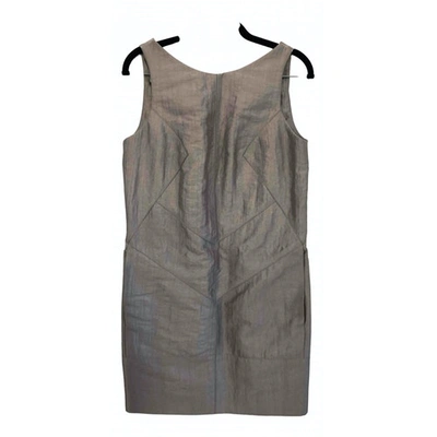 Pre-owned Amanda Wakeley Metallic Silk Dress