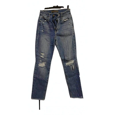 Pre-owned Joe's Straight Jeans In Blue