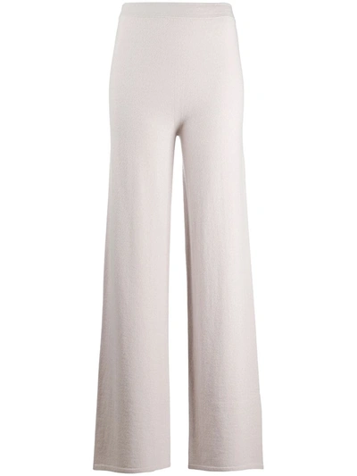 Gentry Portofino Cashmere-blend Knitted Trousers In Neutrals
