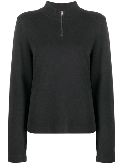 Ymc You Must Create Ribbed High-neck Sweatshirt In Black