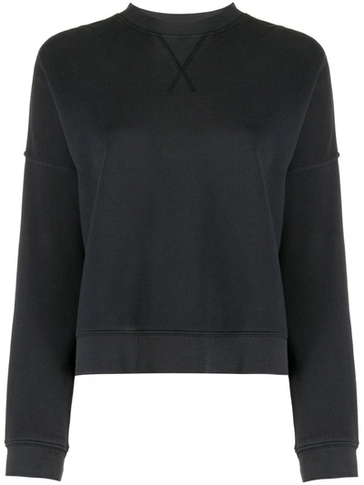 Ymc You Must Create Crew-neck Cotton Sweatshirt In Black