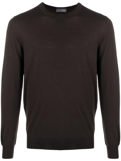 Drumohr Long-sleeve T-shirt In Brown