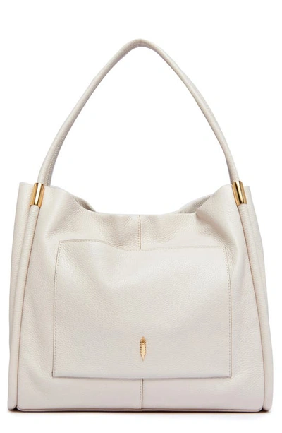 Thacker Tery Leather Tote In Gardenia