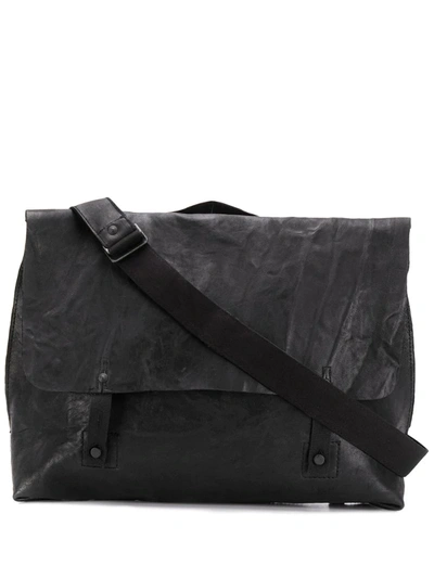 Transit Foldover Satchel Shoulder Bag In Black