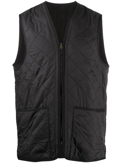 Barbour Quilted Zip-up Gilet In Royal Navy