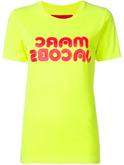 Marc Jacobs Logo Print T-shirt In Yellow