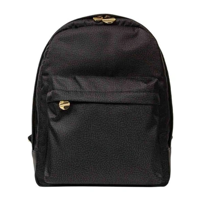 Borbonese Medium Backpack In Black