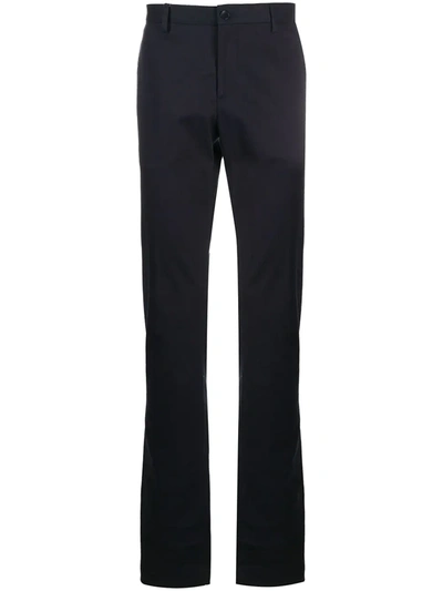 Etro Mid-rise Tailored Trousers In Blue