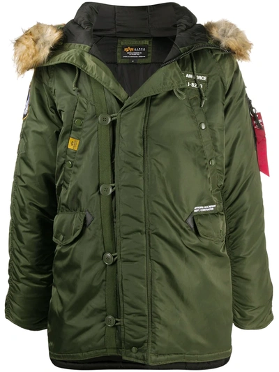 Alpha Industries Alpha Industrie N3b Airborne Parka Jacket 188141 In Green