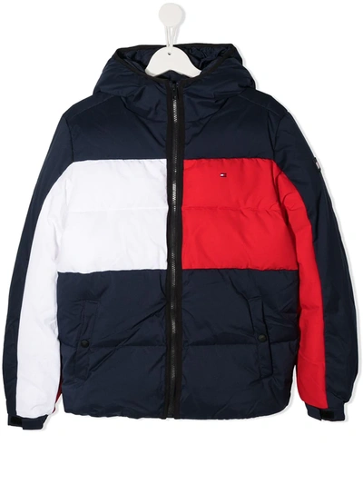 Tommy Hilfiger Junior Teen Padded Jacket In Blue