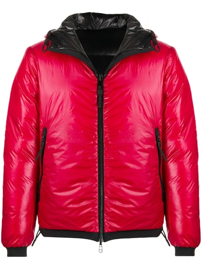 Peuterey Long-sleeve Padded Coat In Red